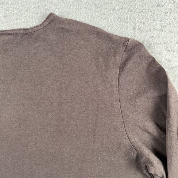 Bryan Walker Brown Cotton Blend Long‎ Sleeve Round Neck Pullover Shirt Women’s L - Picture 14 of 16